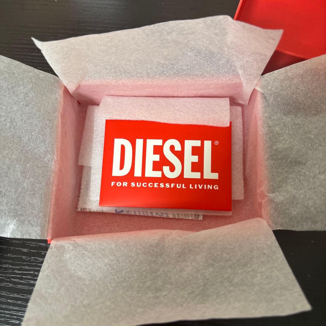 DIESEL ブラック 三つ折り財布 レザー