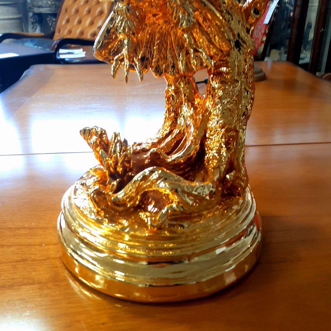 輸入雑貨　アニマルオブジェ　ゴールド　『羽ばたく鷹・イーグル』　縁起物