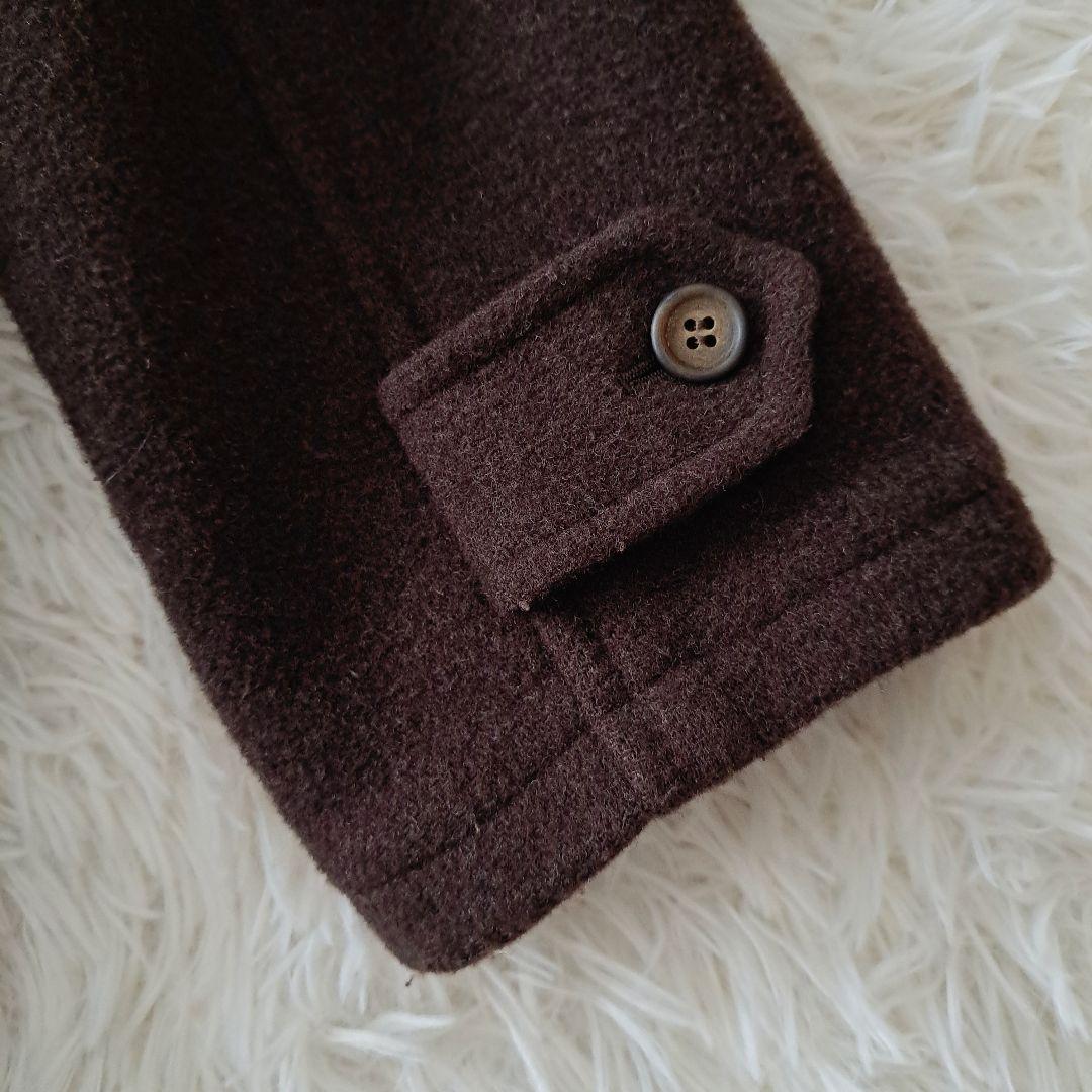 イーストボーイꕤウール カシミヤ フード付き ダッフルコート チェック柄 ロング