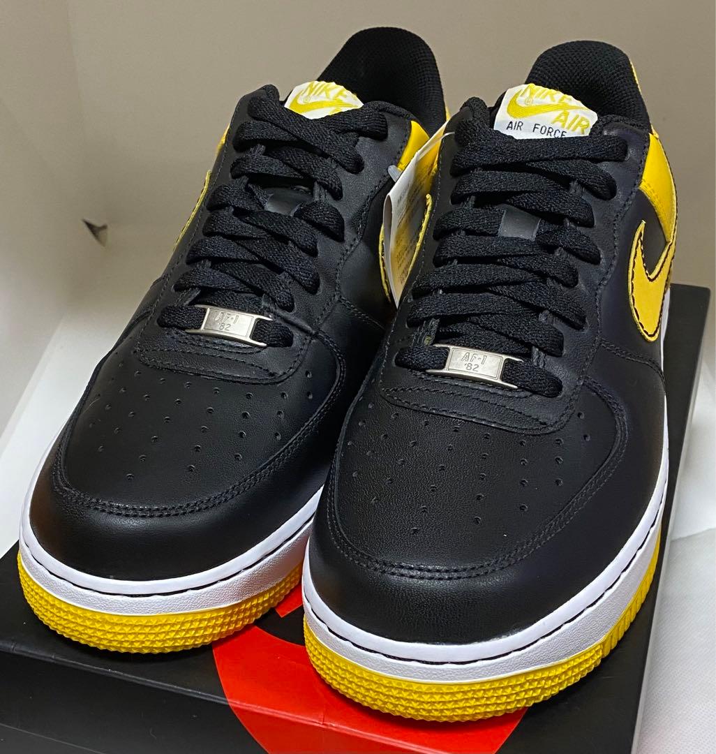 希少!NIKE AIR FORCE 1 LOW 黒黄 Varsity Maize