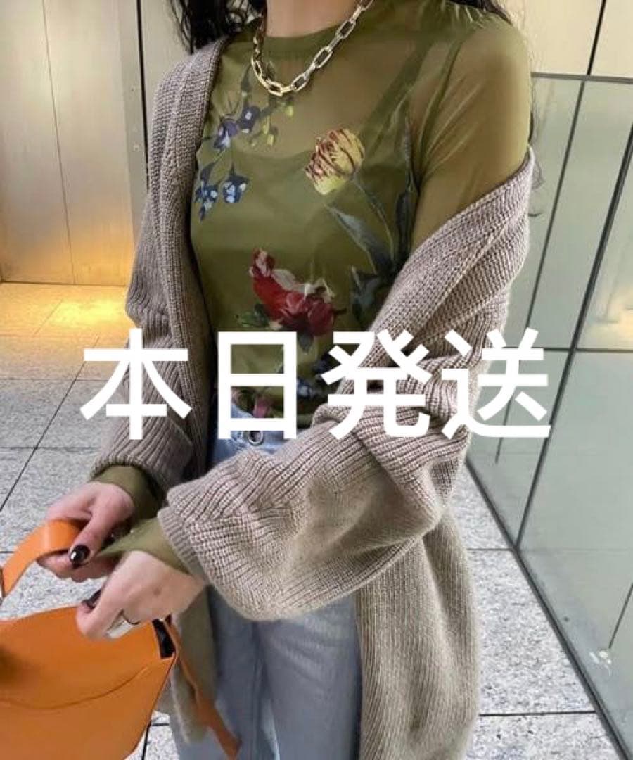 トップス AMERI SOFIA SHEER CUT TOP