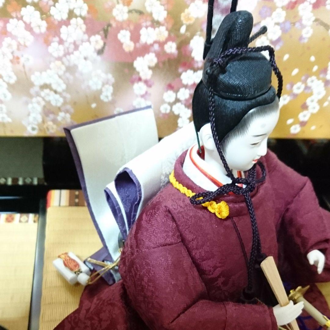 雛人形親王飾りセット 屏風 雛台 親王台 紅白梅 ぼんぼり雪洞 三宝