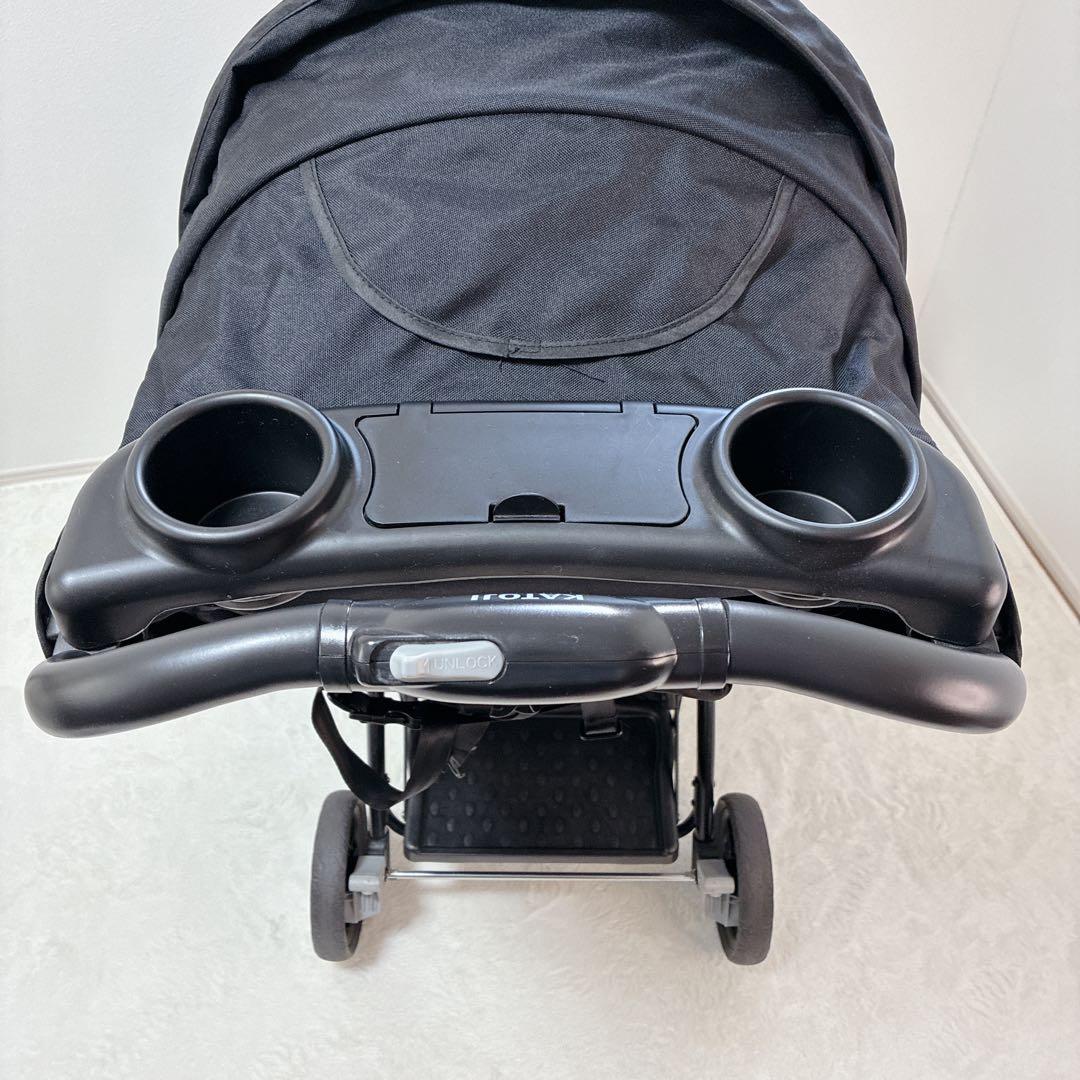 極美品✨KATOJI カトージ 2人でゴーDX ベビーカー 双子　兄弟 黒
