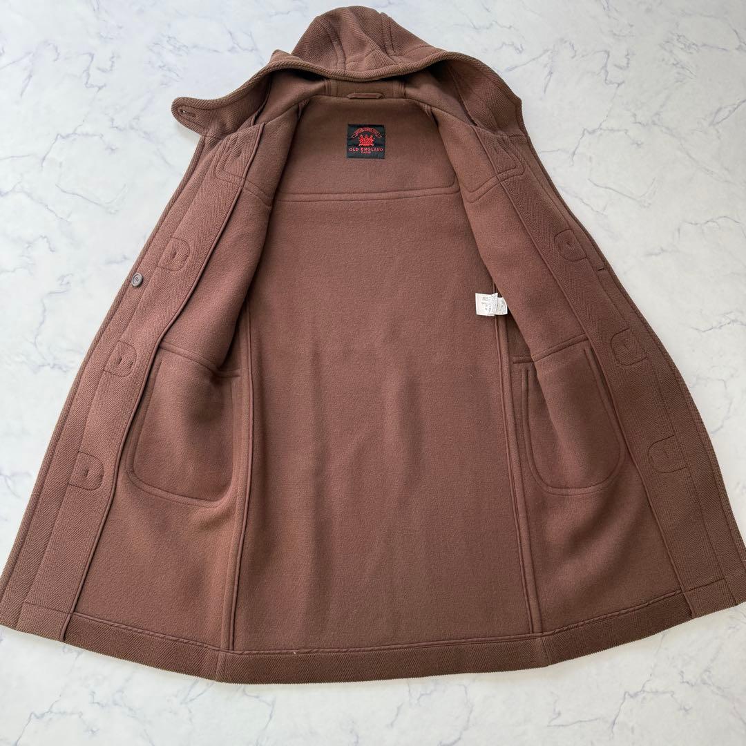 ☆美品☆ オールドイングランド　ヘリンボーン　ダッフルコート　ブラウン　トグル