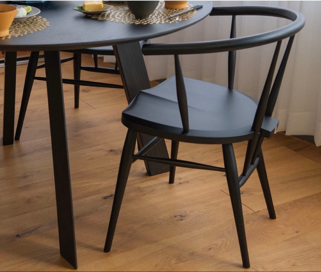 美品！かわいい　おしゃれ　柏木工　カフェチェア　椅子 オーク W512A