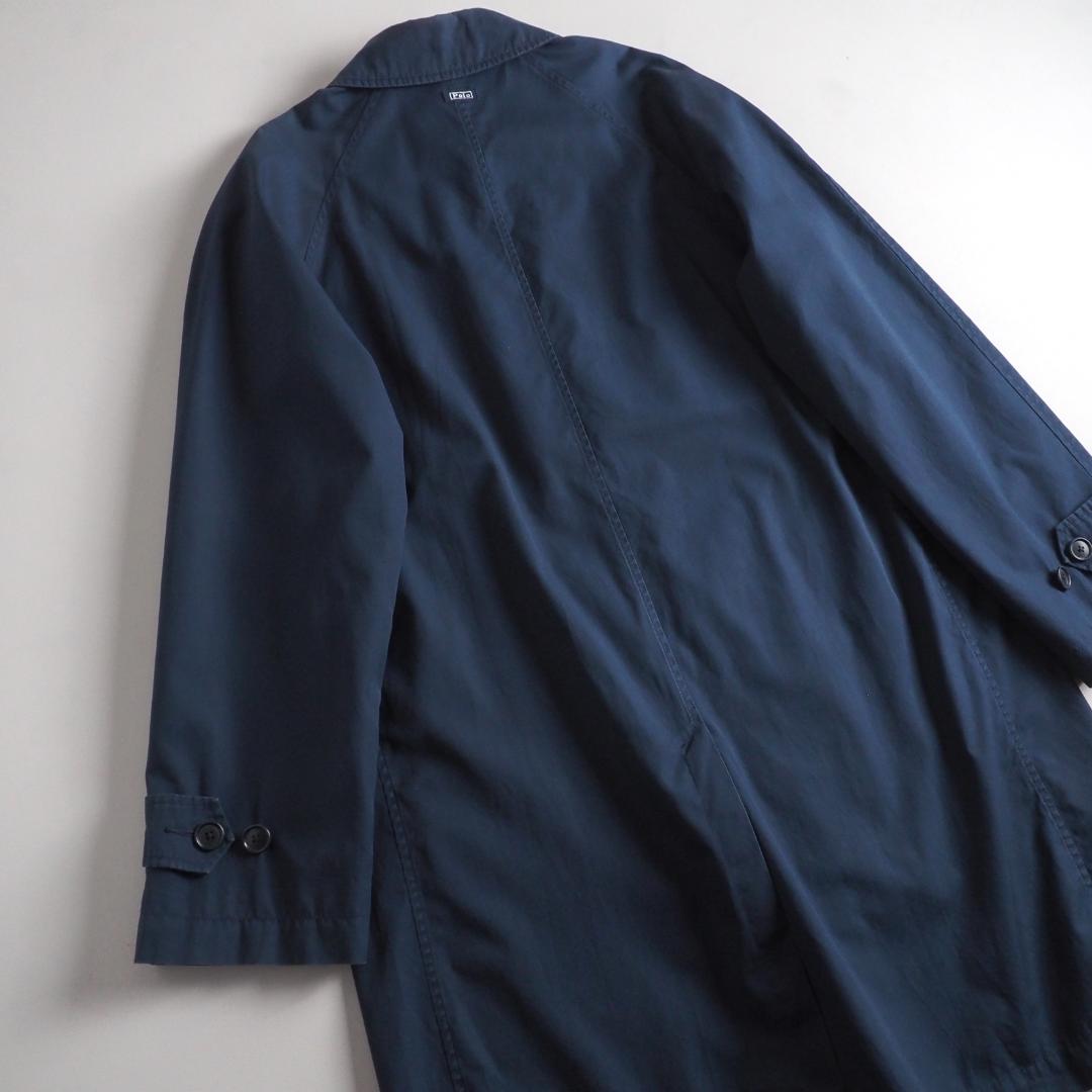 ラルフローレン　綿１００％　ステンカラーコート　ネイビー　美品
