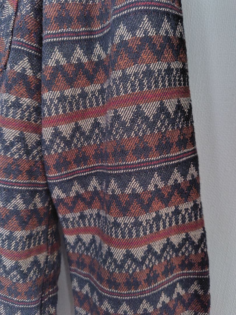 ウエストライド　（L）　ラグ柄　長袖シャツ　未使用品