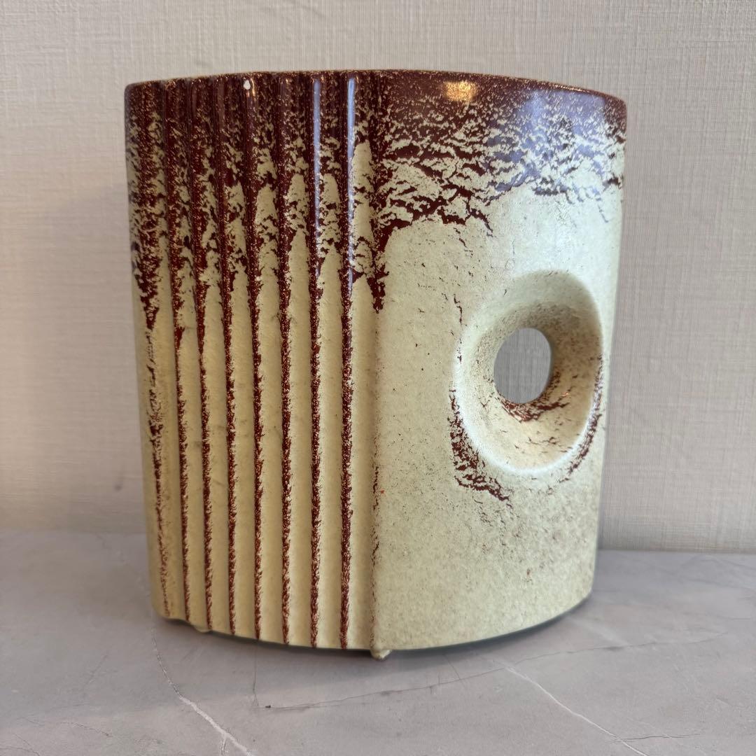 60s〜 Bertoncello 花瓶 彫刻的 グラフィカル ミッドセンチュリー