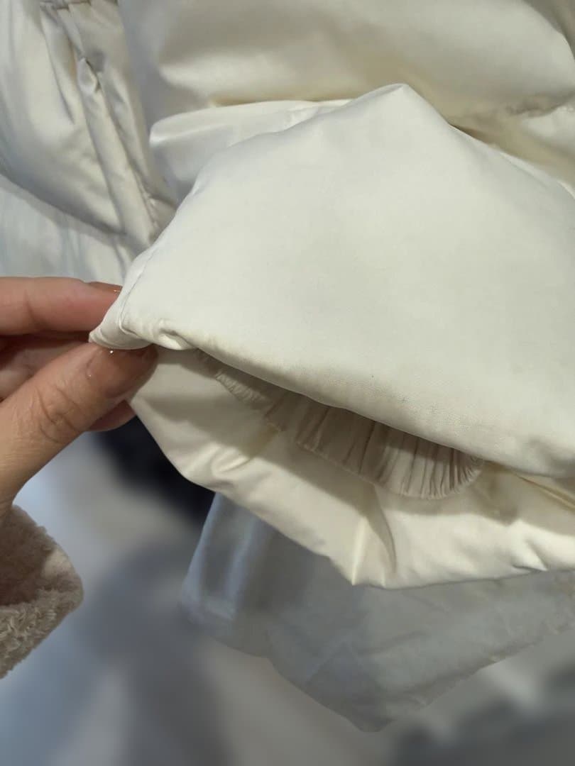 a*〇様 CELFORD ファー襟付キルティングショートコート アイボリー36