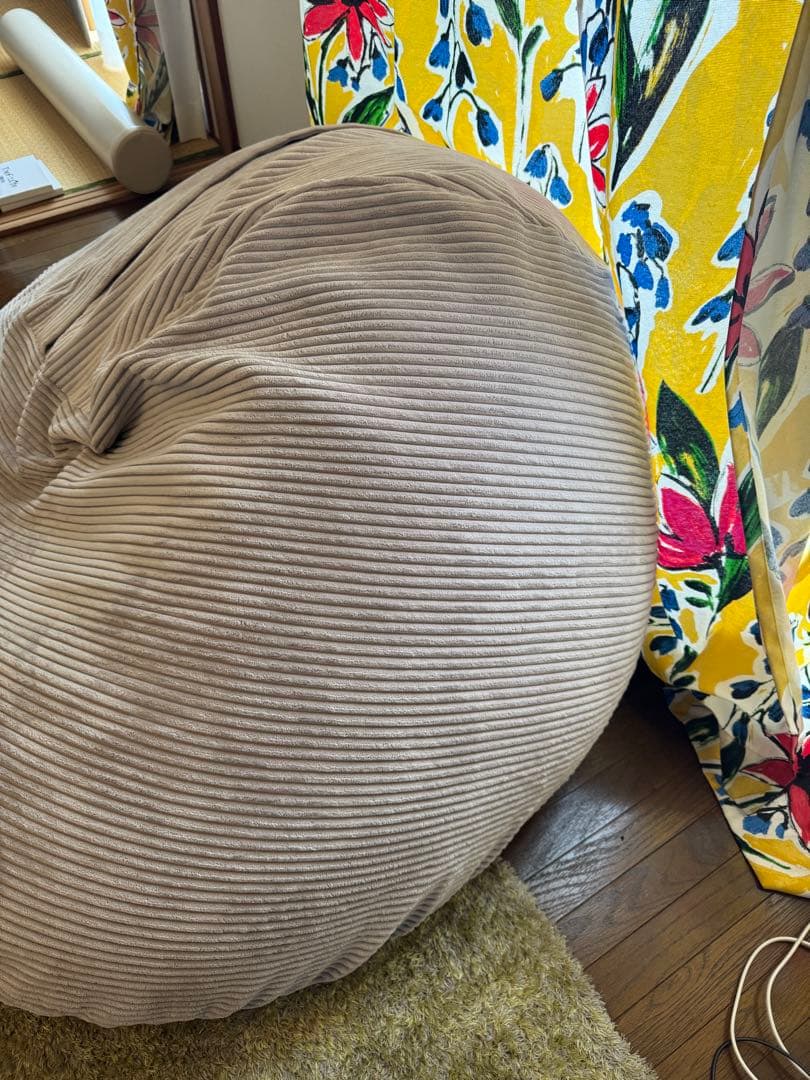 Vetsak フェトサック M コーデュロイ ビーズクッション プラチナ