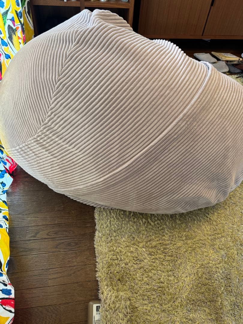 Vetsak フェトサック M コーデュロイ ビーズクッション プラチナ