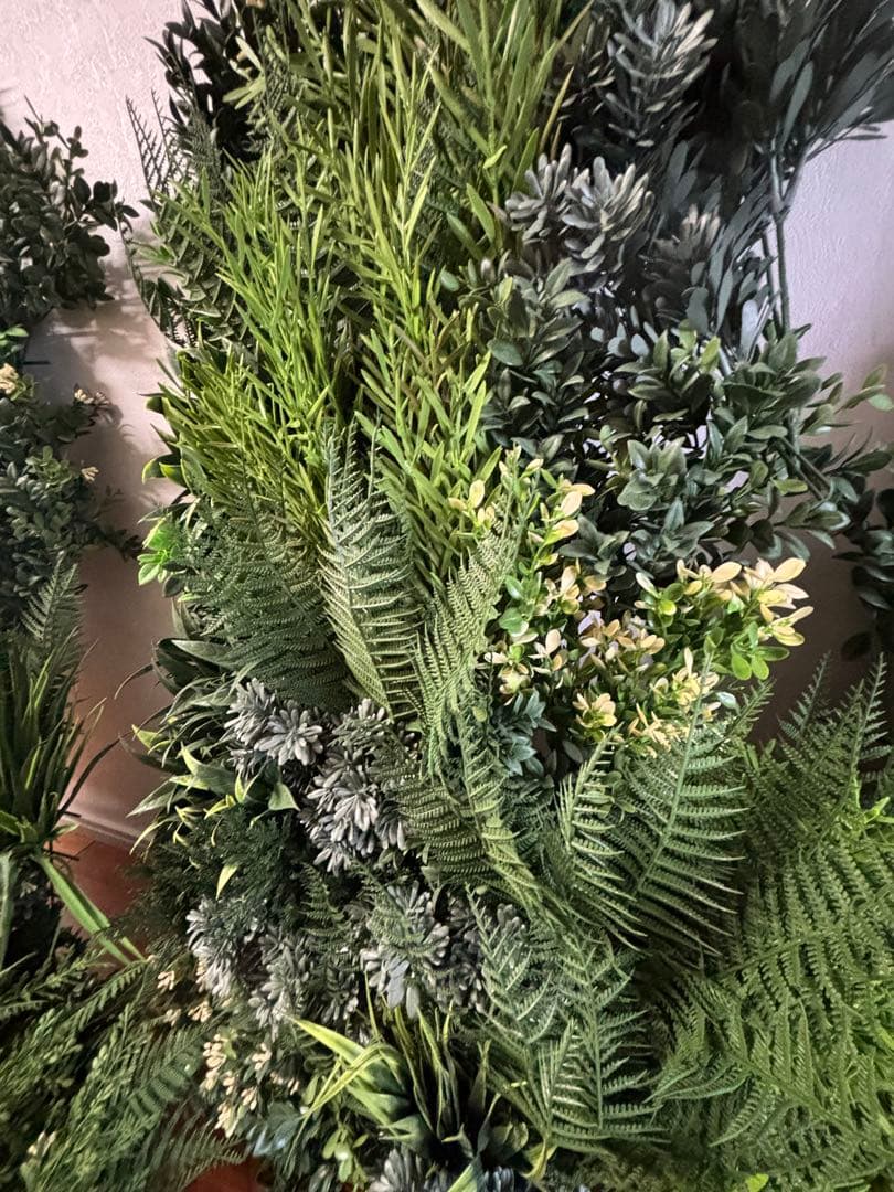 岐阜引き取り　ウォールグリーン　人工観葉植物 6セット