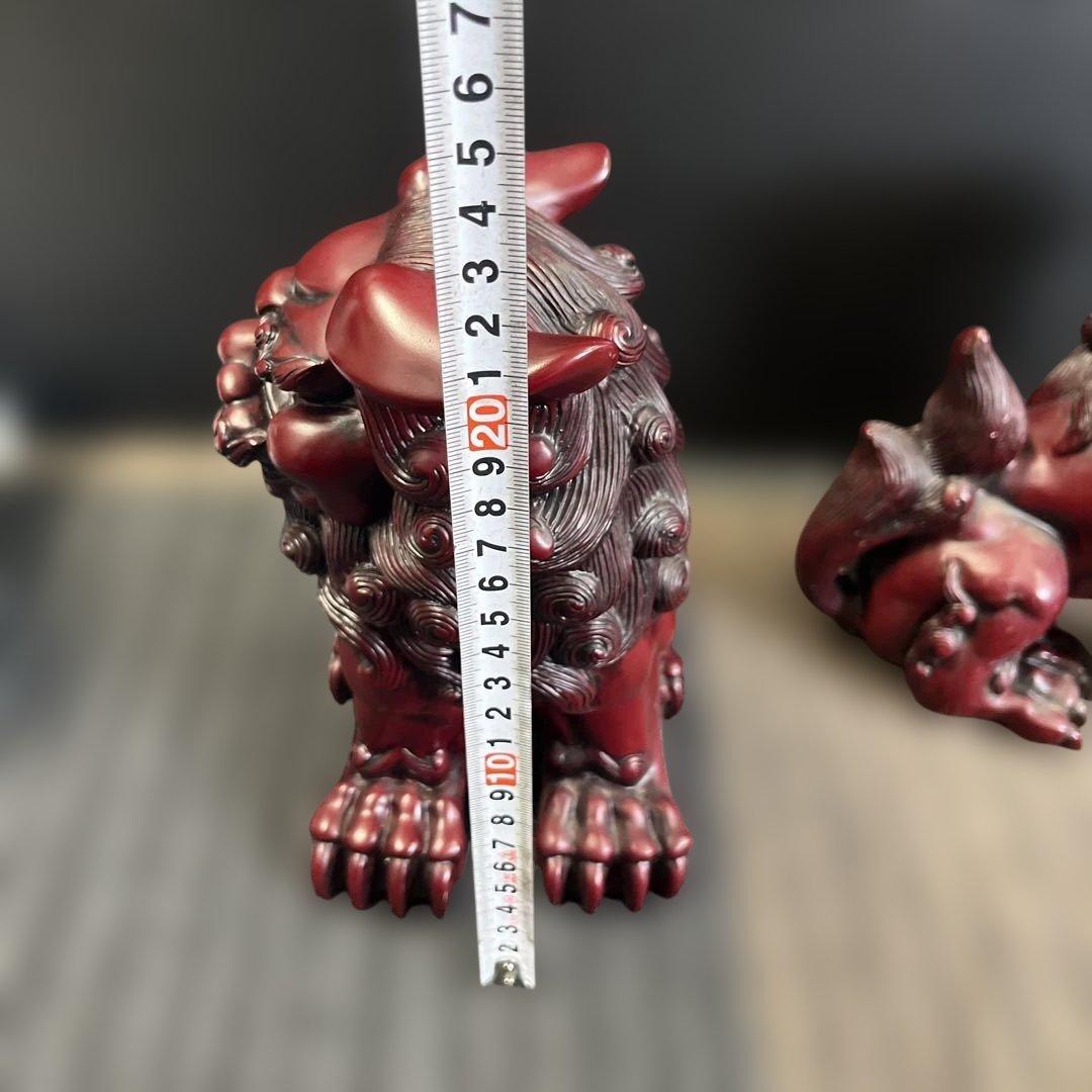 寿山石 じゅざんせき 獅子置物