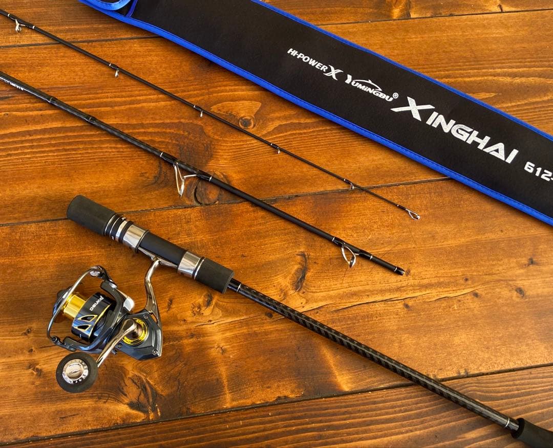 新品未使用　釣り竿セット　ジギングロッド　パックロッド　スピニングロッド　超軽量