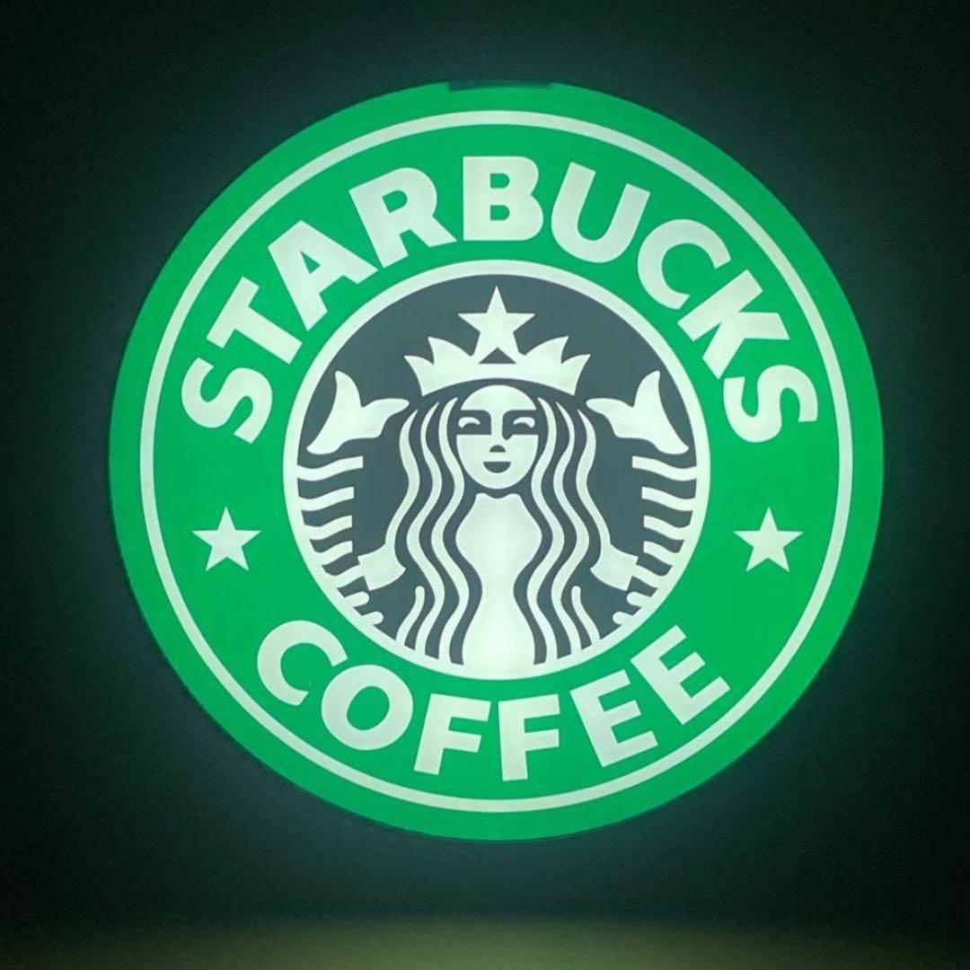 スタバ 旧ロゴ 看板 ライト LED ネオンサインレプリカ店舗用 壁掛け新品