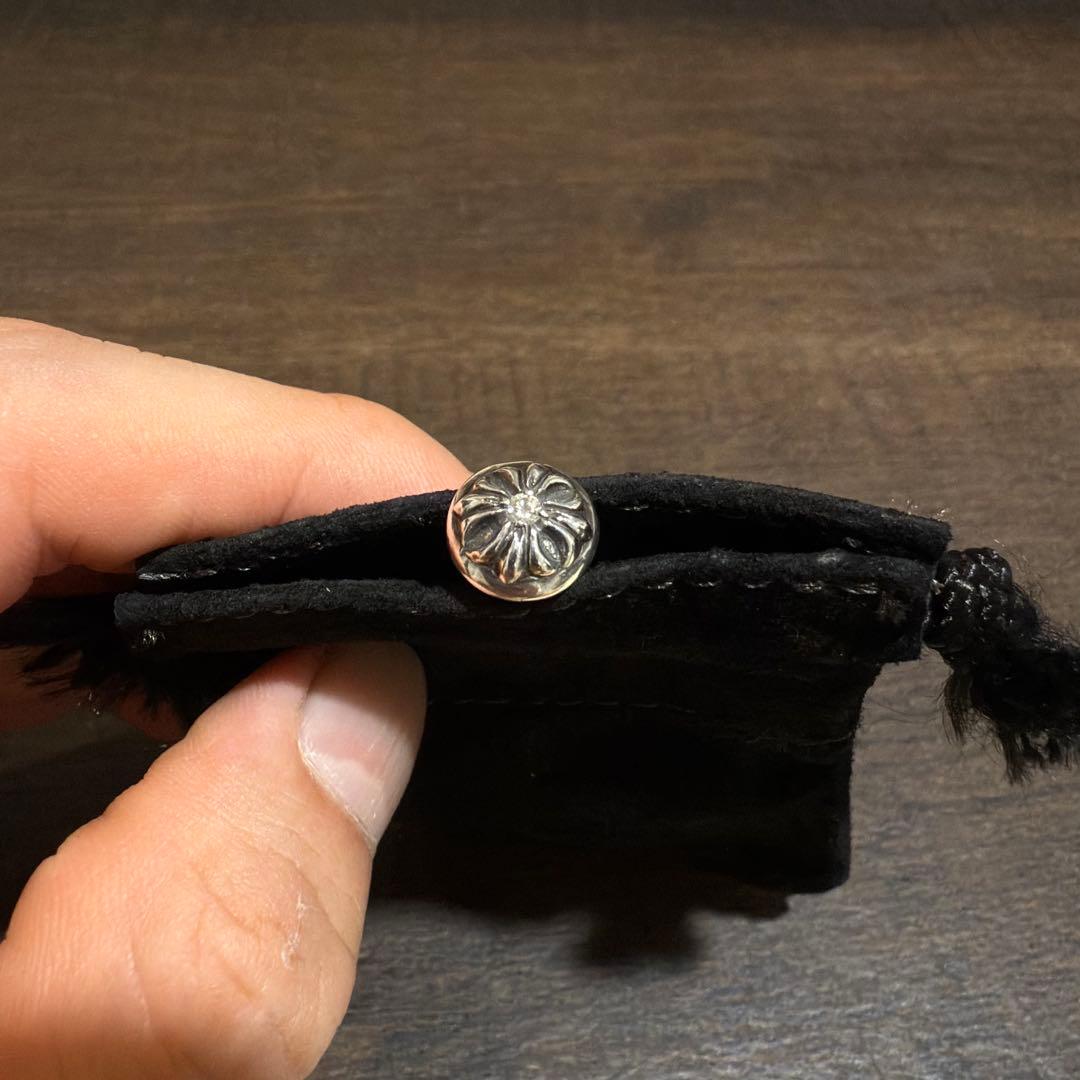 クロームハーツ　クロスボール　ダイヤ　ピアス