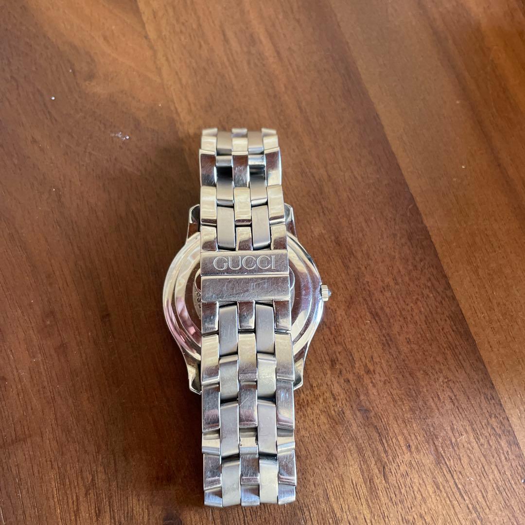 GUCCI　時計　5500M　35mm　箱・ベルト調節パーツ有り　男女兼用