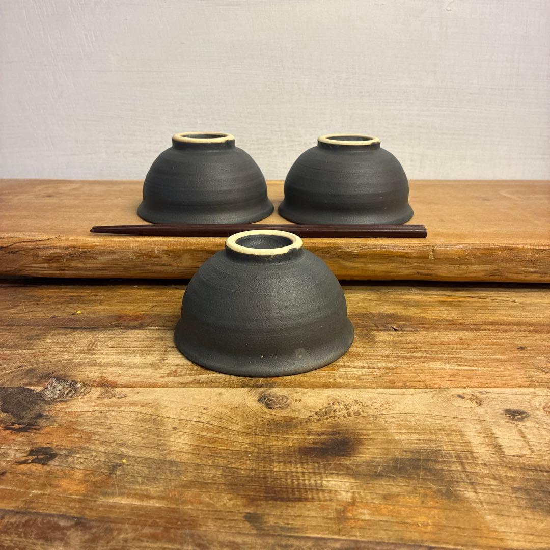 nao　新品　陶器　陶芸作家　小鉢3個　401