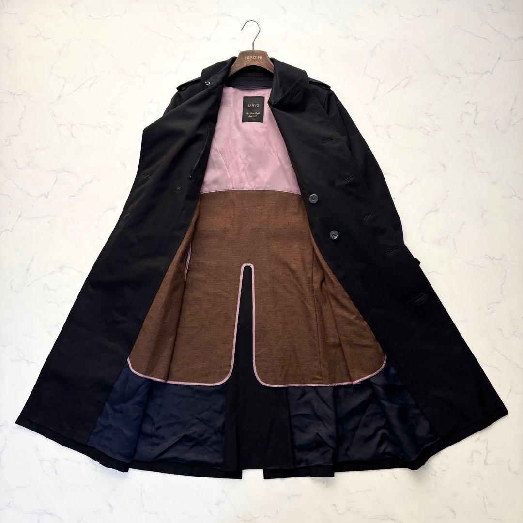 サンヨー 100年コート スタンダード ロング丈 ライナー ブラック M