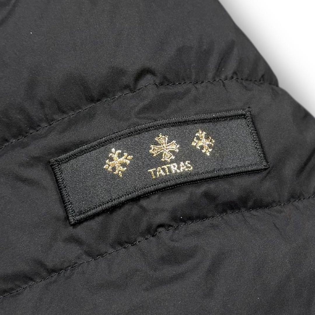 美品 TATRAS タトラス ノーカラー ダウン アウター NOKO ナイロン