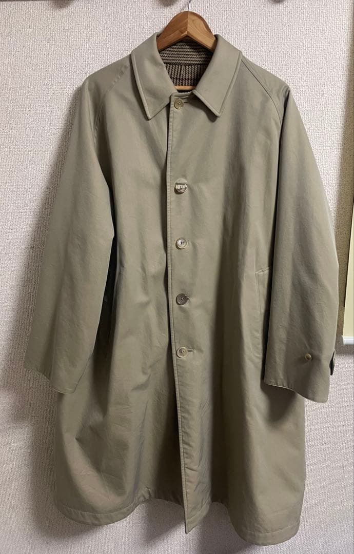 ANATOMICA リバーシブルシングルラグランコート ベージュ