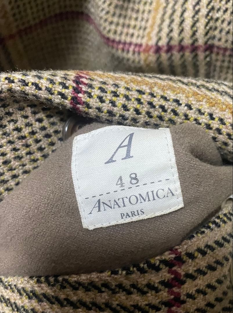 ANATOMICA リバーシブルシングルラグランコート ベージュ