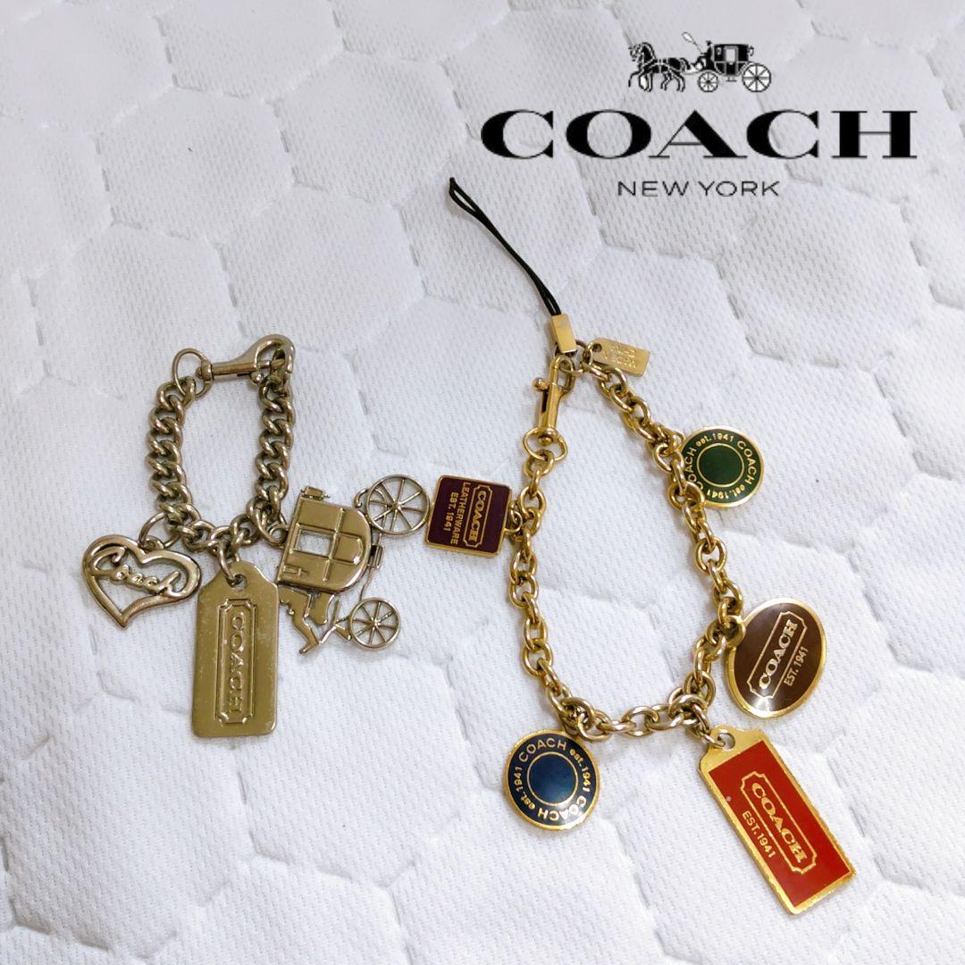 超レア✨COACH ゴールド チャーム付きキーホルダー