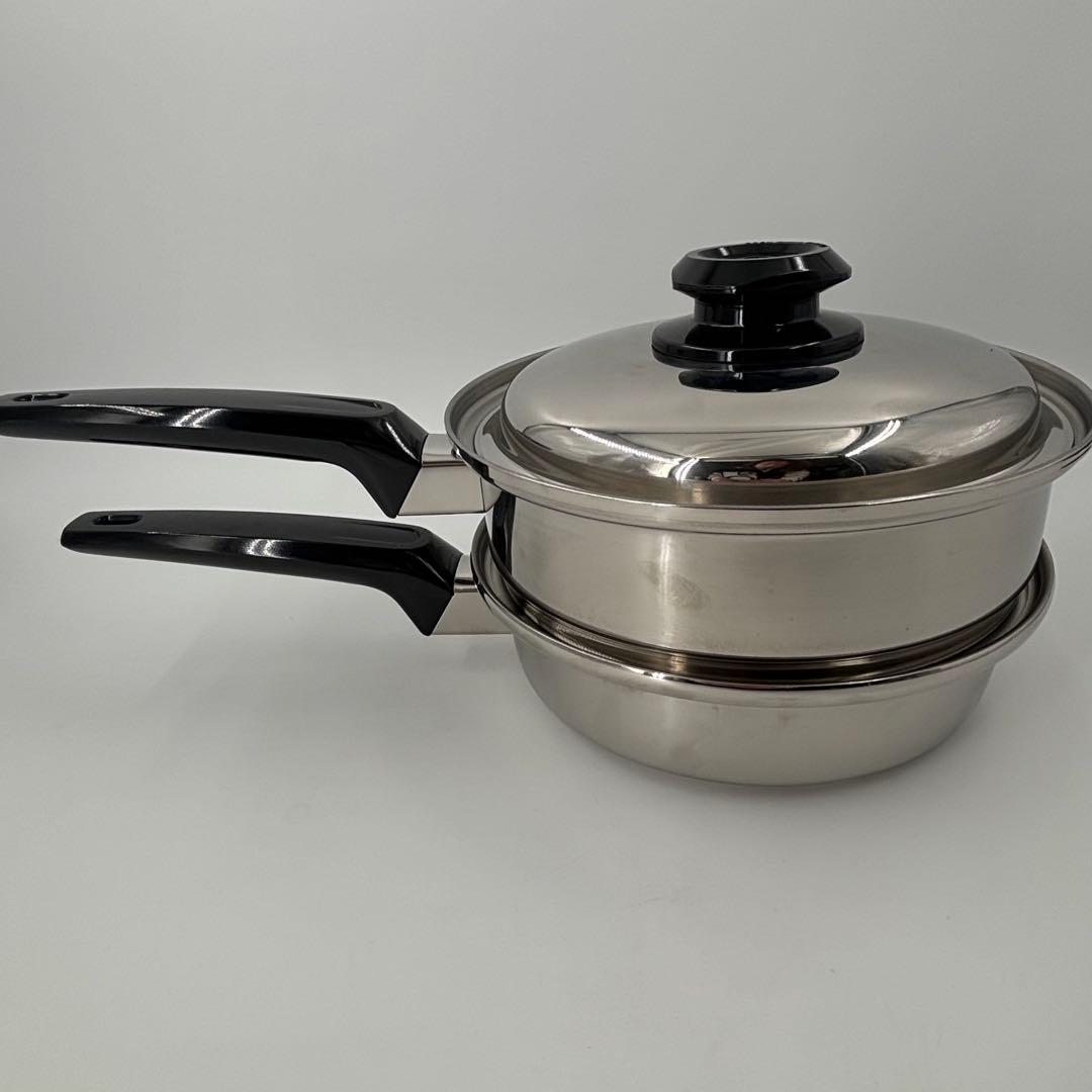 未使用 キッチンライフ 5-ply 鍋セット ステンレス多層 鍋