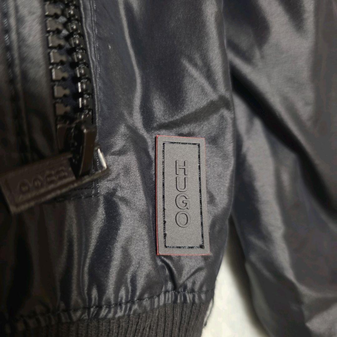 美品 ヒューゴボス ナイロン ライダース XL 赤タグ パンチング
