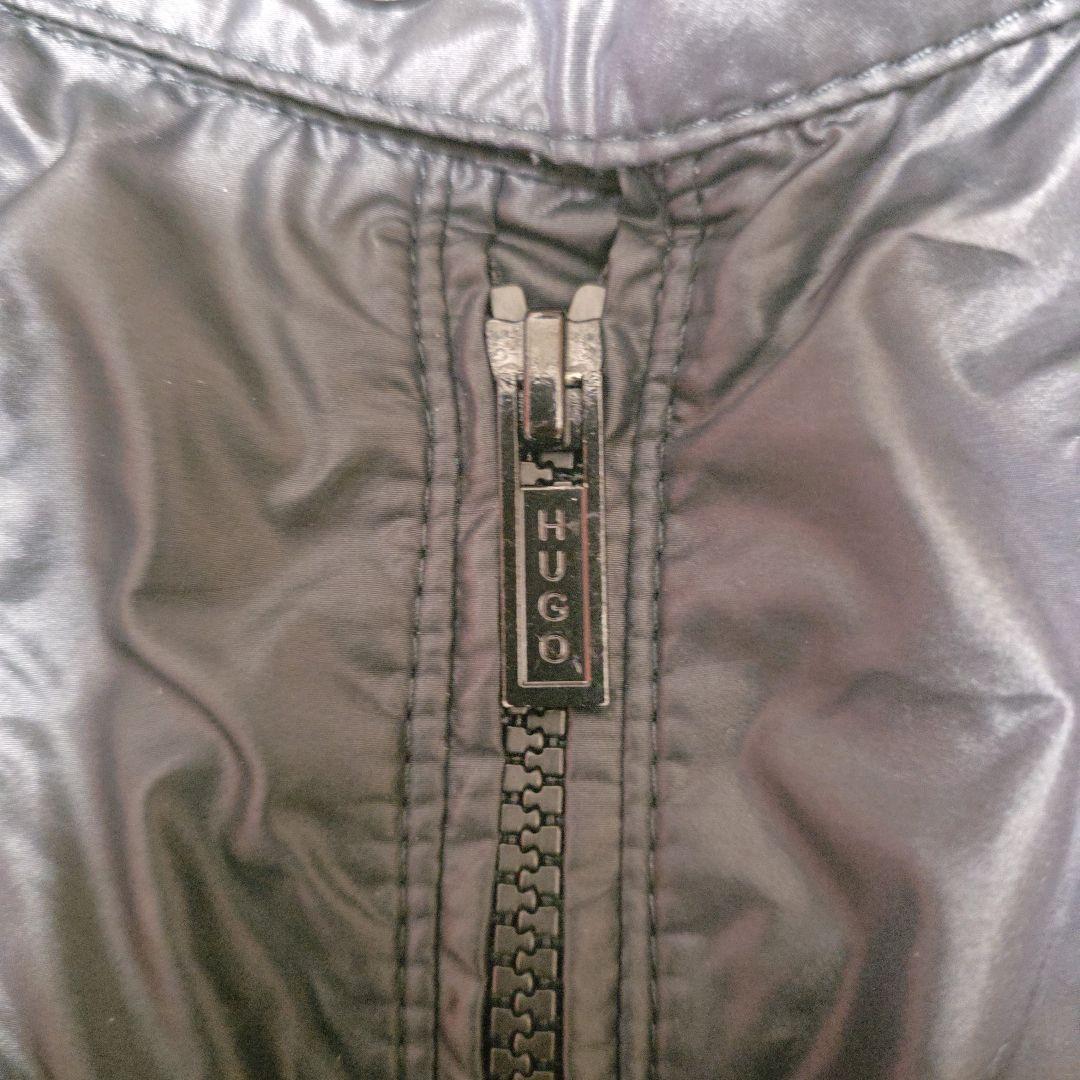 美品 ヒューゴボス ナイロン ライダース XL 赤タグ パンチング
