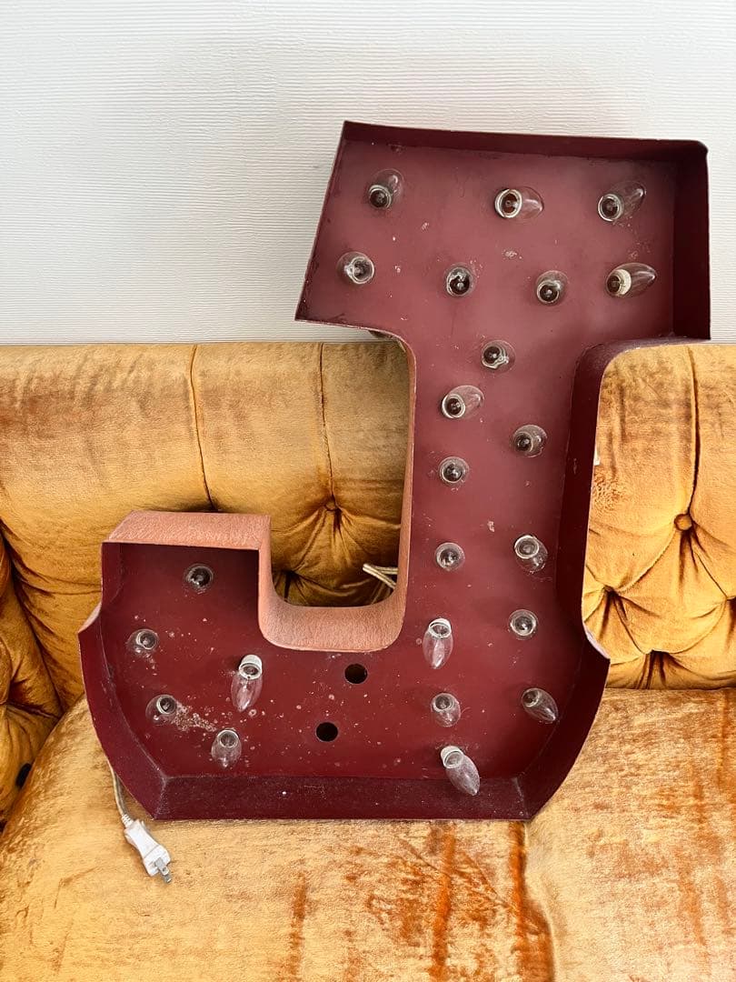 レア　GALLUP ギャラップ　ブリキ　ヴィンテージアルファベットライト