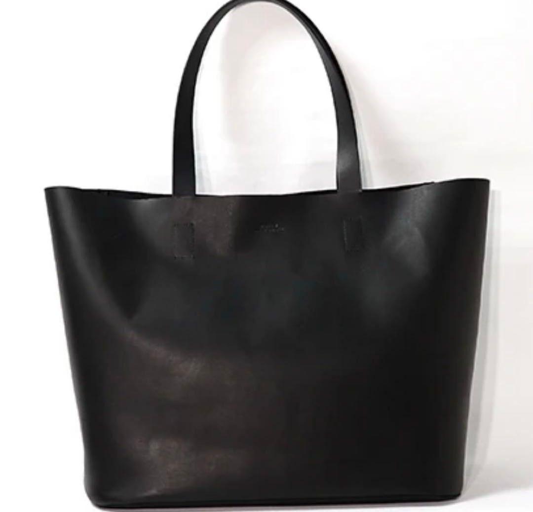 SLOW 黒/本革トートバッグ※購入価格¥46,200