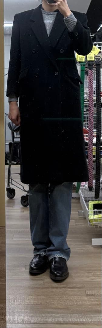 ジャケット・アウター vintage power shoulder super long coat