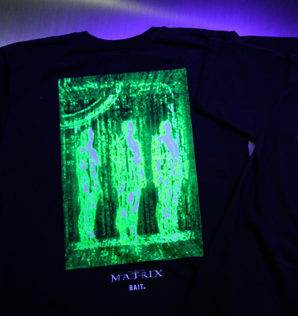 BAIT マトリックス Tシャツ 畜光プリント