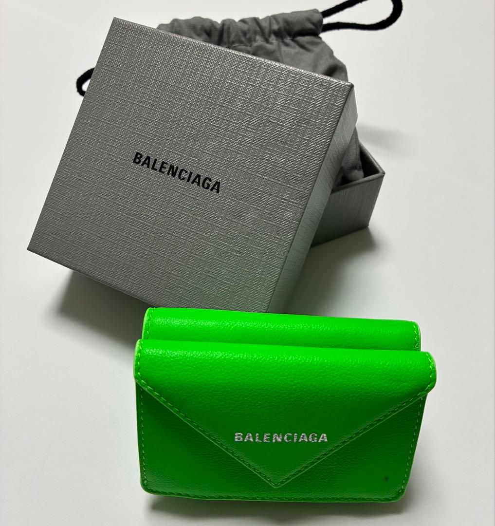 BALENCIAGA 三つ折り財布 グリーン