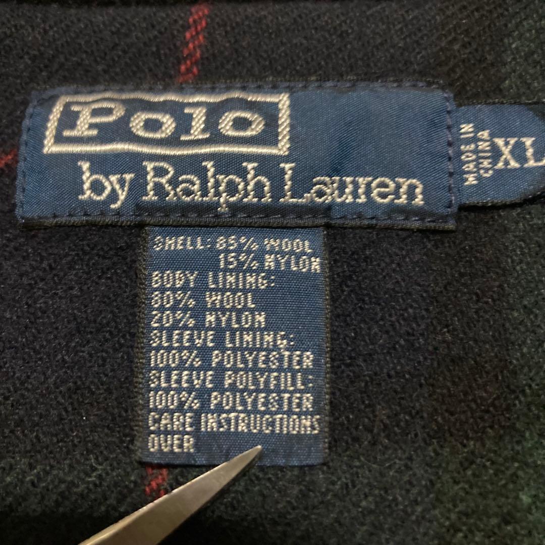 90s POLO by Ralphlauren ウール ドリズラージャケット