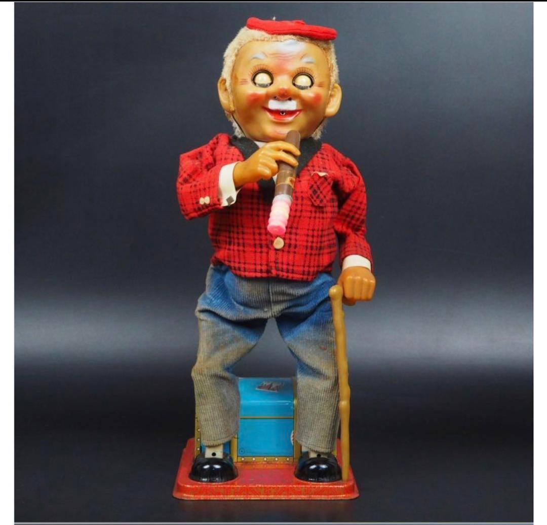 送料無料　1950年代 野村トーイマクレガータバコ おじいさん 日本製 稼働品