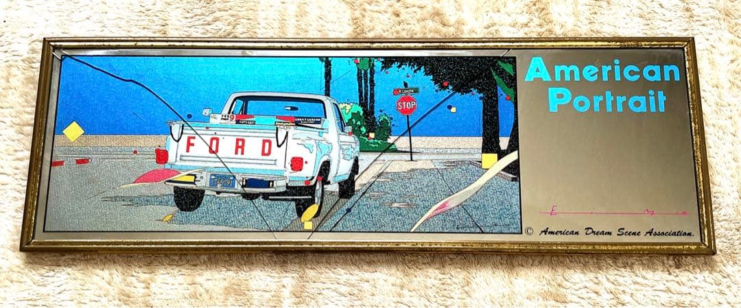 【当時モノ 希少】EIZIN SUZUKI 鈴木英人 インテリア ミラー