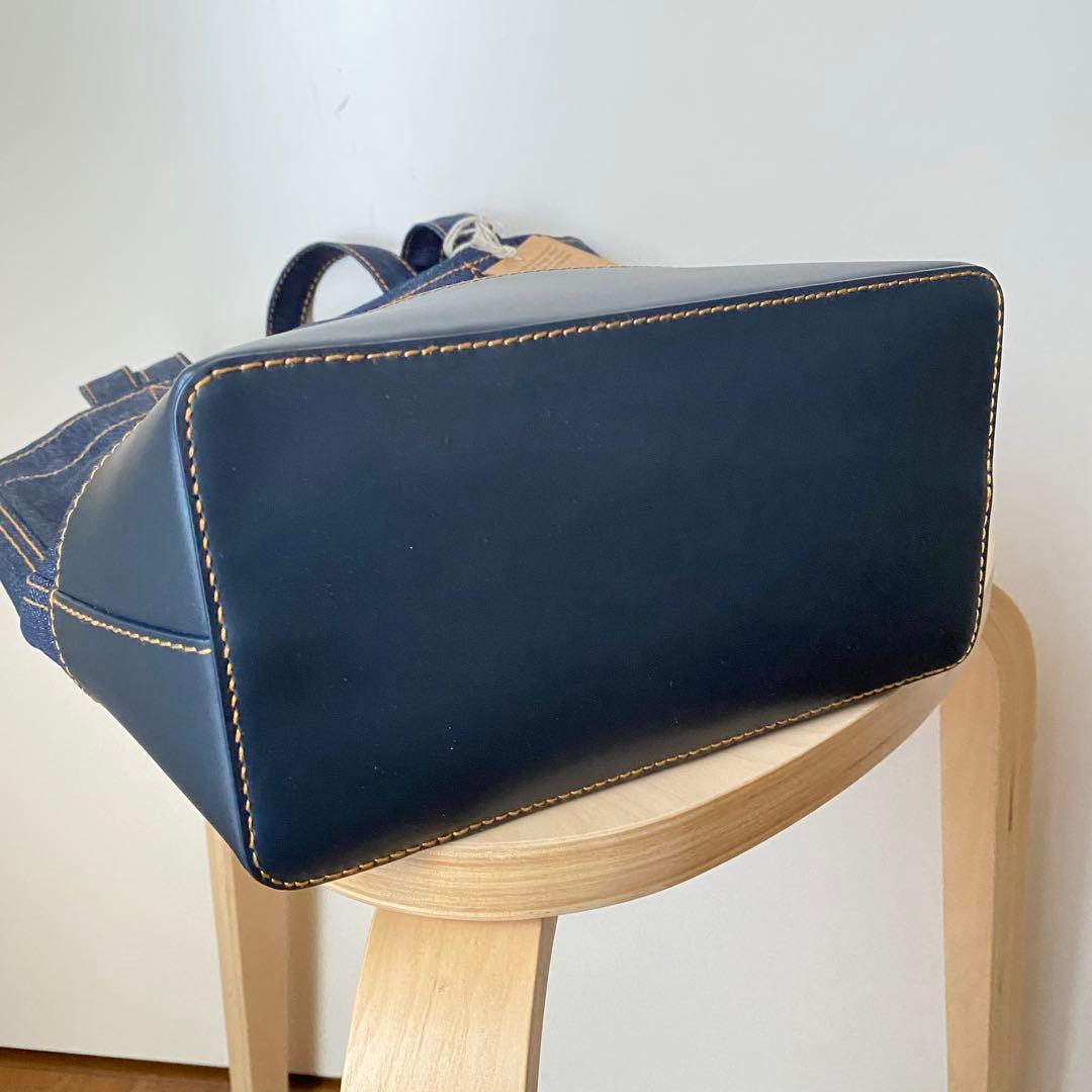 【A.P.C.】アーペーセー アクセル スモール トートバッグ デニム×レザー