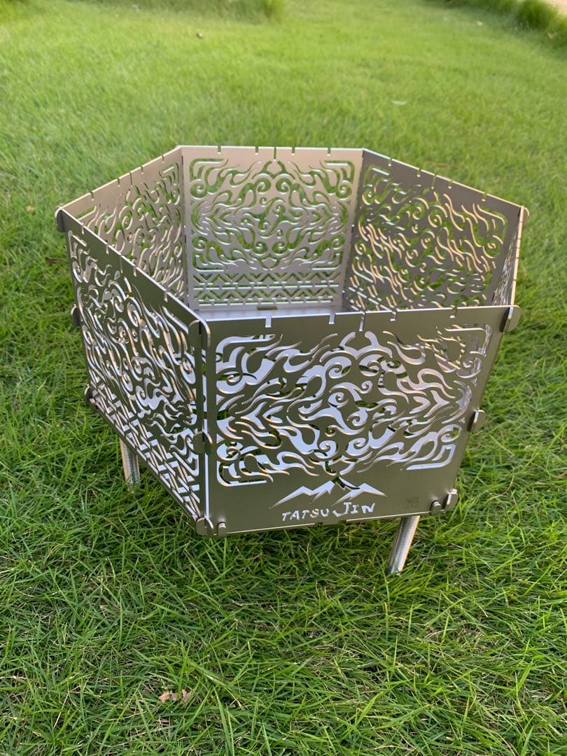 焚火台　焔　Ｍサイズ　炭受け鉄板セット