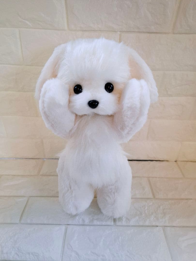23.ぬいぐるみ、テディマルチーズ、犬、ハンドメイド、オリジナル、抱きしめられる