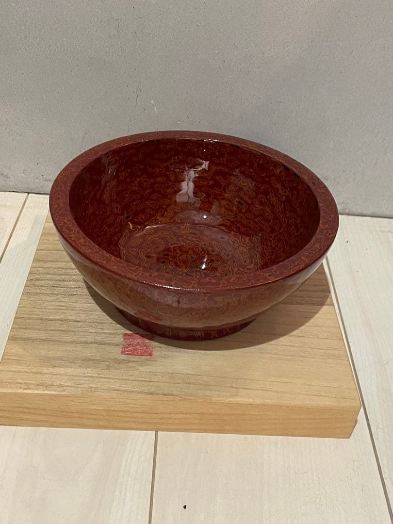 会津　乾漆鉢
