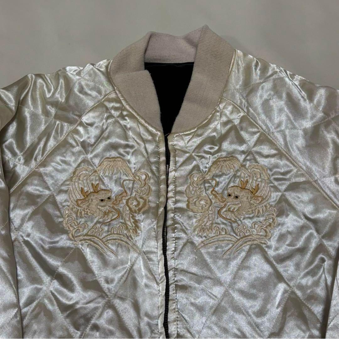 【9月30日まで出品】90s 別珍スカジャン 虎×鷹