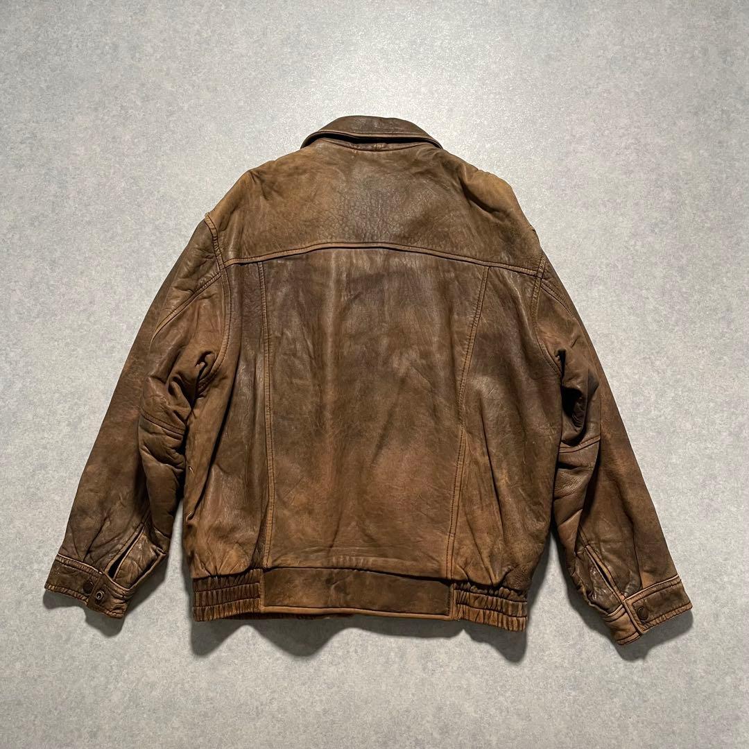 A-2 ボンバージャケット 短丈 ラムレザー フライトジャケット 山田レン
