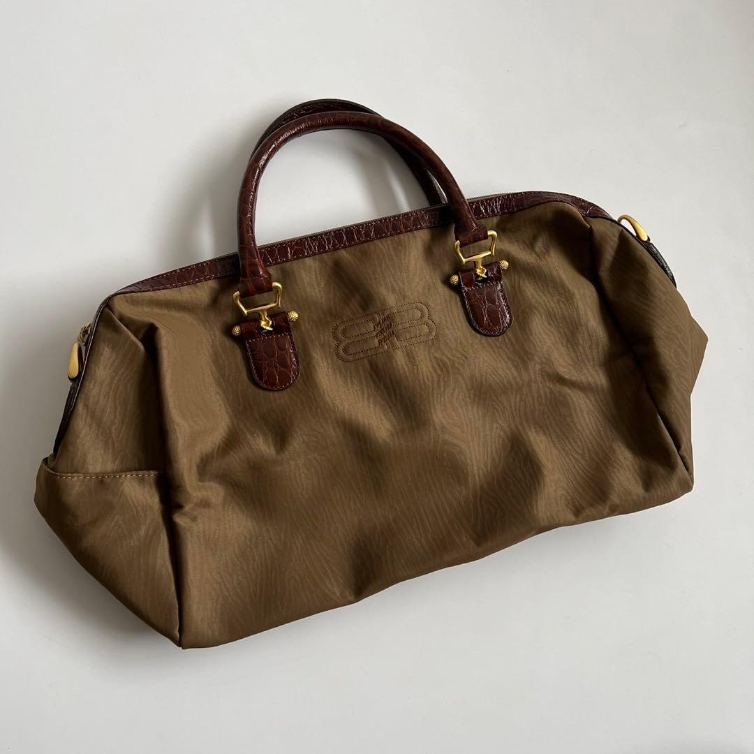 バッグ BALENCIAGA BB CROCO MINI BOSTON BAG