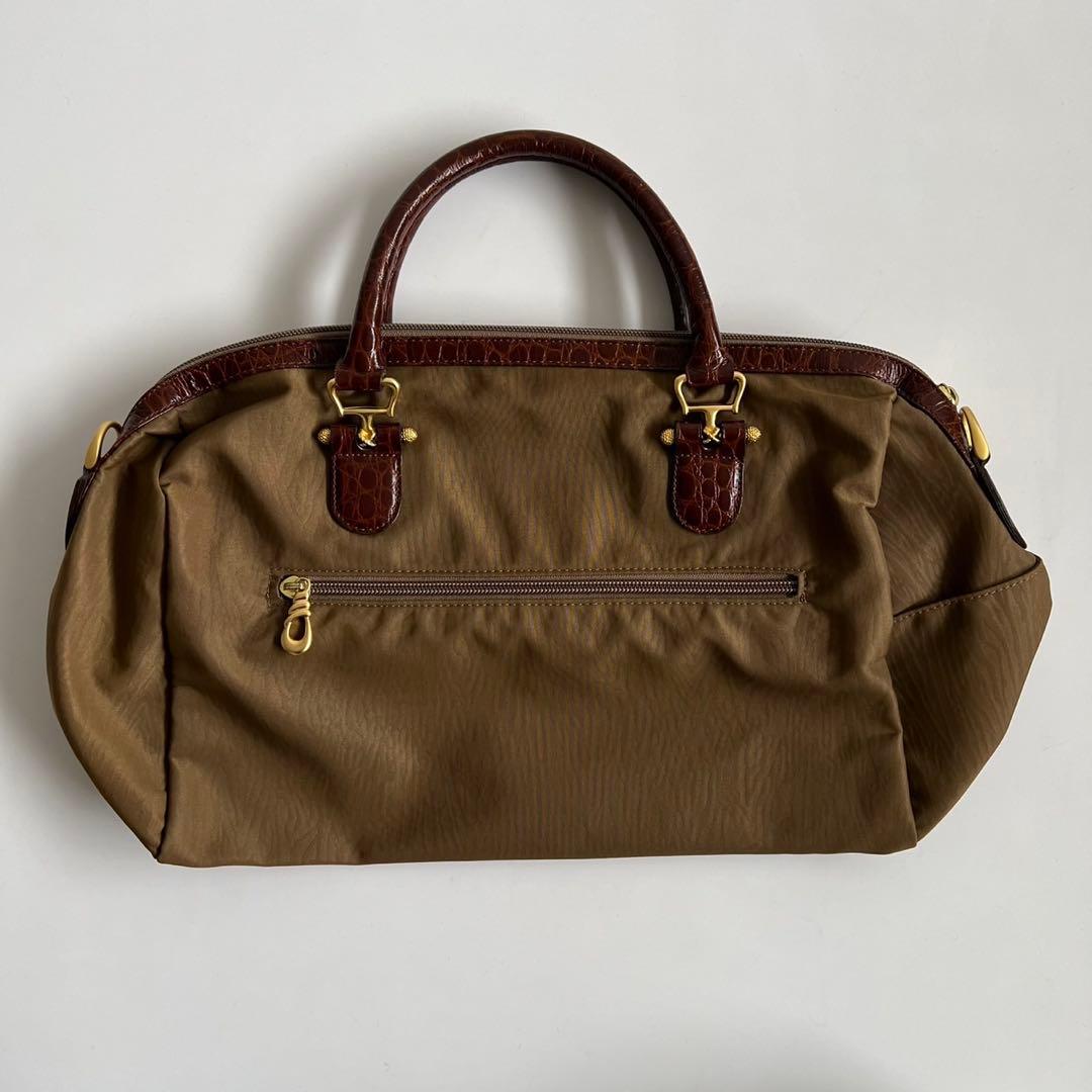 バッグ BALENCIAGA BB CROCO MINI BOSTON BAG
