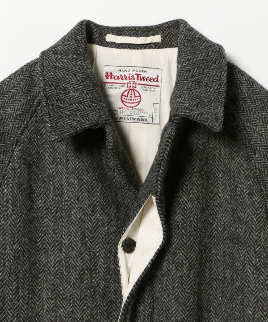 ジャケット・アウター BEAMS PLUS Bal Collar Coat Harris Tweed