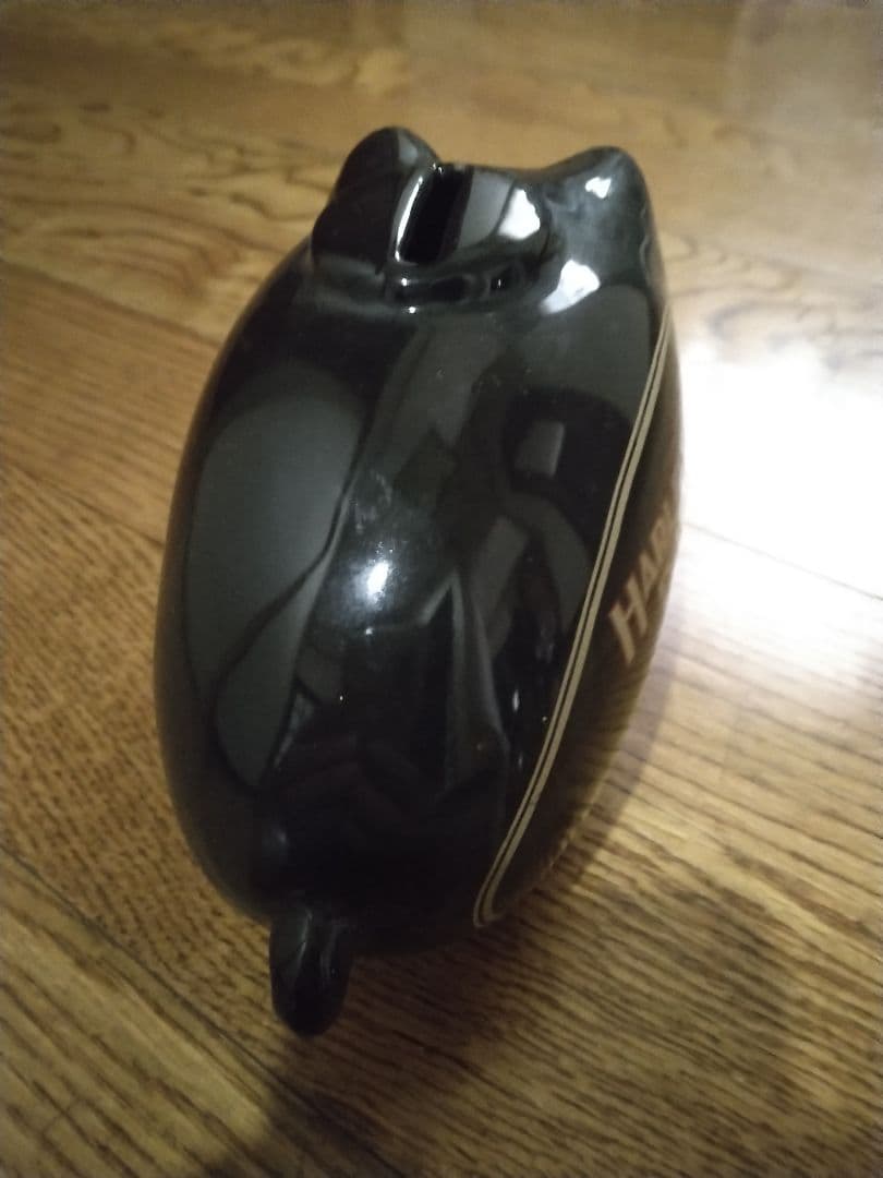 ハーレーダビッドソン 貯金箱　タンク型置物 黒　ブタ