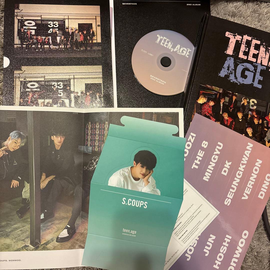 seventeen teen age アルバム　cd エスクプス　トレカ　セット