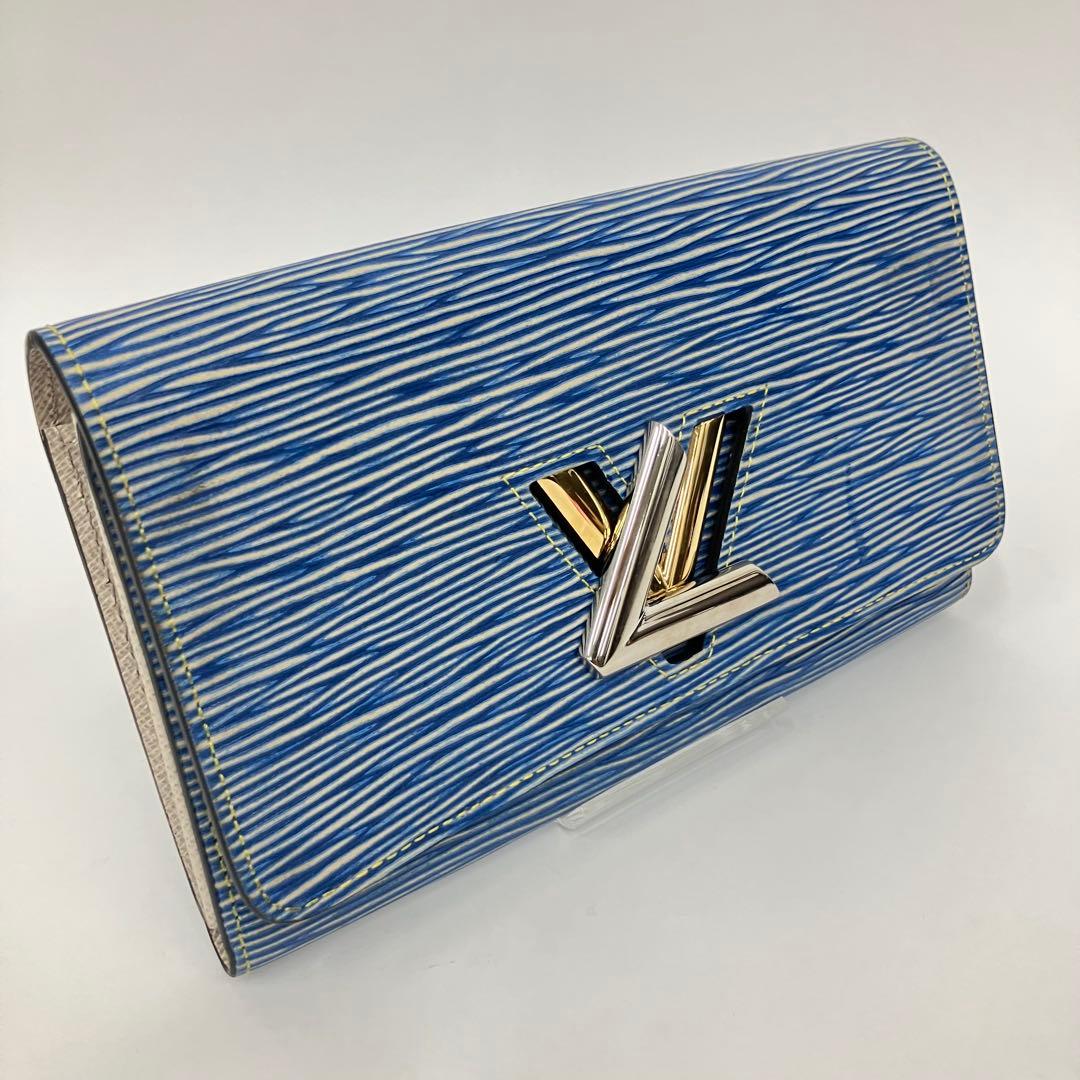 【極美品】Louis Vuitton エピデニム ポルトフォイユツイスト 長財布
